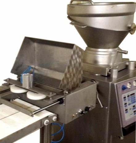 T-REX Burger Former Attachment for Vacuum Filler, double Patty, Model PMA 80V T-REX Burger Former Attachment for Vacuum Filler, double Patty, Model PMA 80V